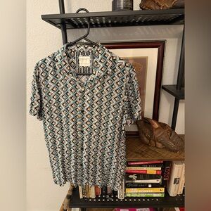 Denim & Flower Multicolor Geometric Men's Shirt